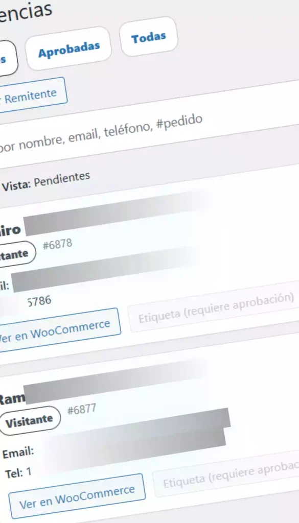RDev Gestión Móvil — Pagos y Etiquetas de Envío